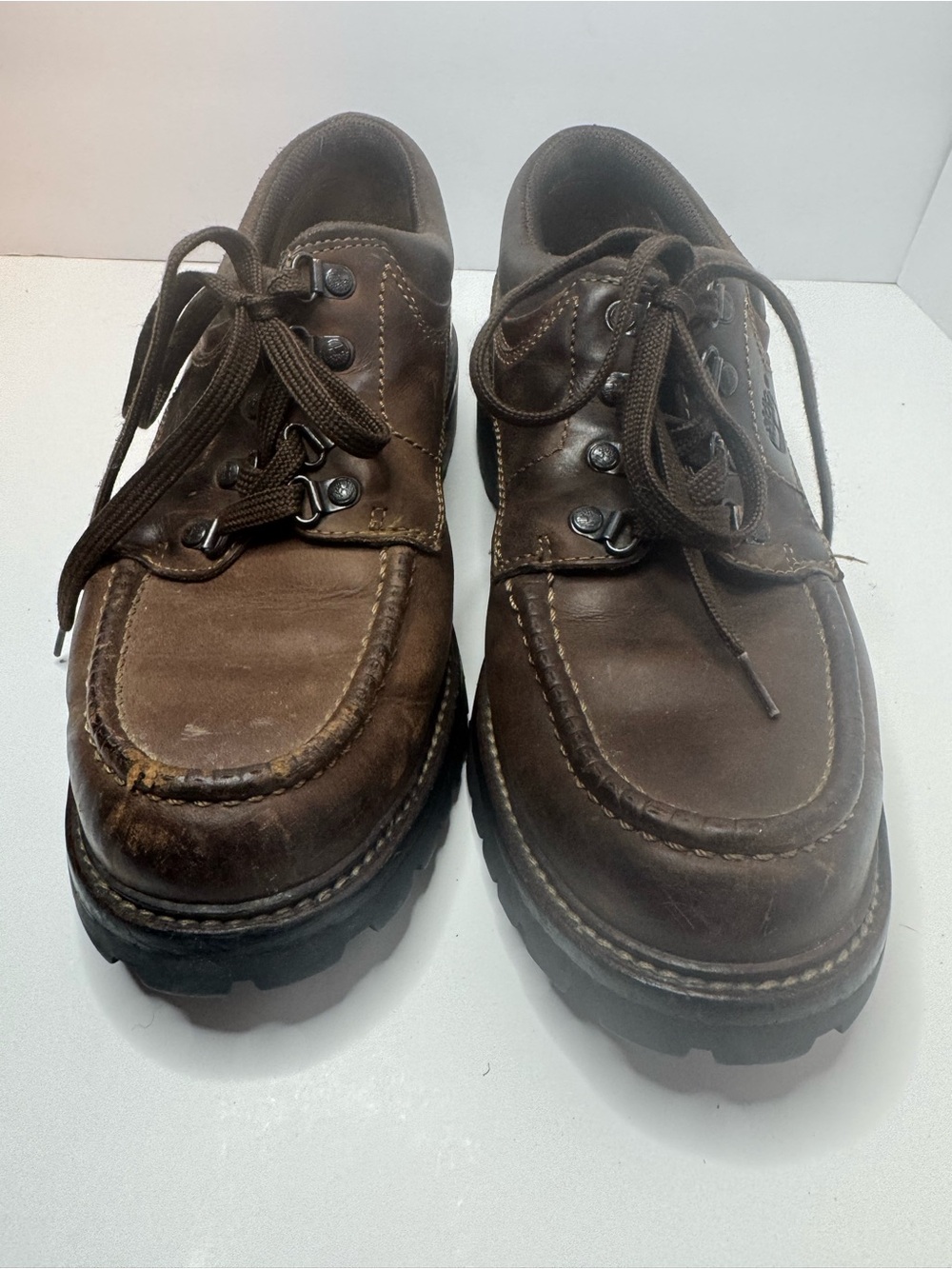 Timberland Brown Leather Boat Shoes Men's Size 9.5M
